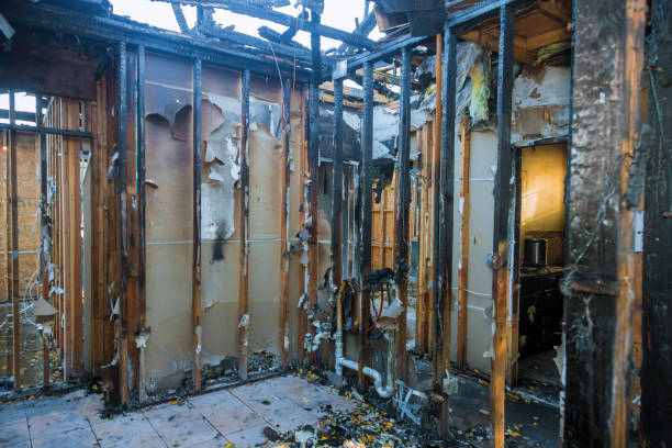 Professional Fire Damage Removal technician working in Cedar Point, NC
